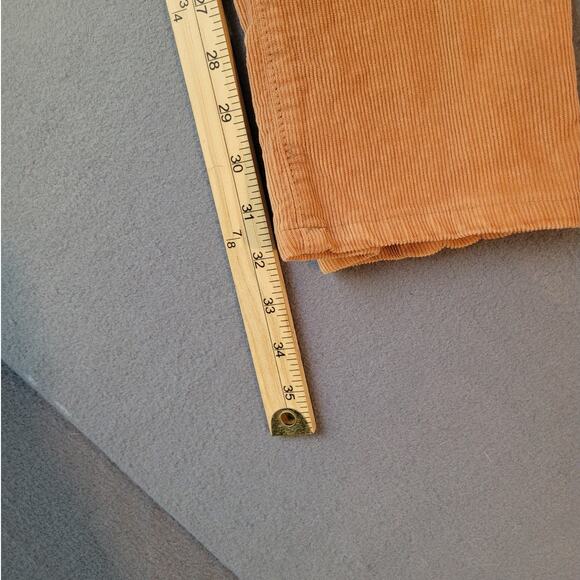 Citizens of Humanity Sienna Corduroy Pants Burnt Orange Rust Sz 31 Slim Straight - Picture 9 of 15